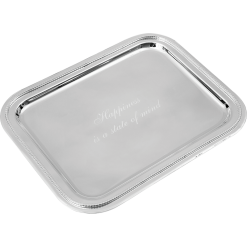 HAPPINESS IS A STATE OF MIND - SILVER PLATED TRAY
